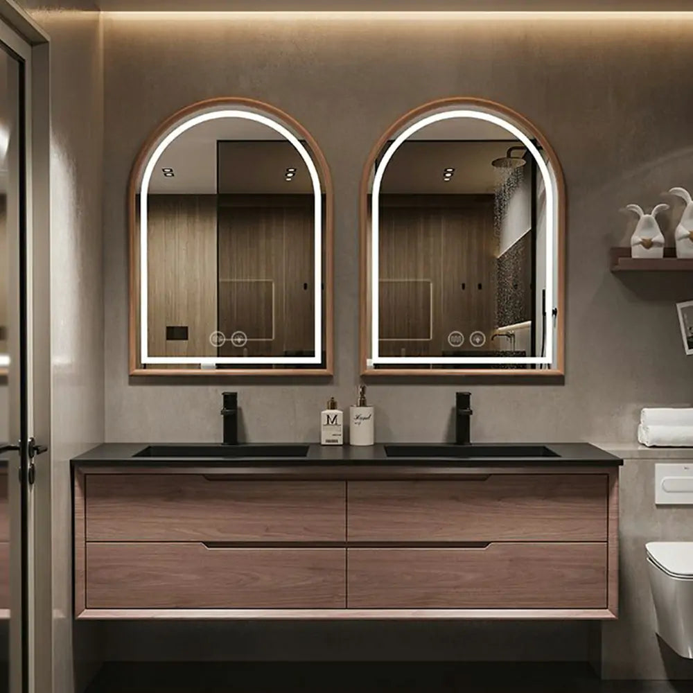 Custom Home Glow Arch LED Mirror