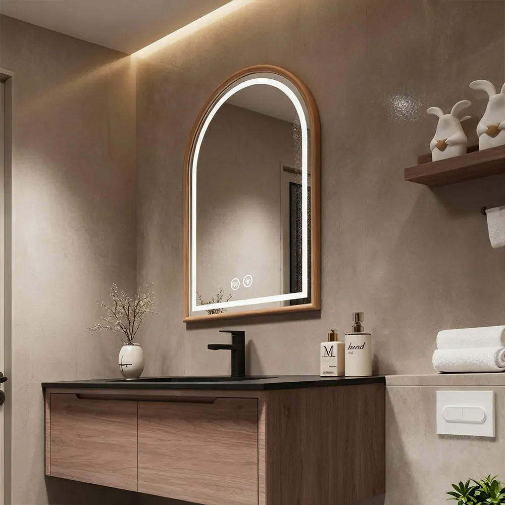 Custom Home Glow Arch LED Mirror