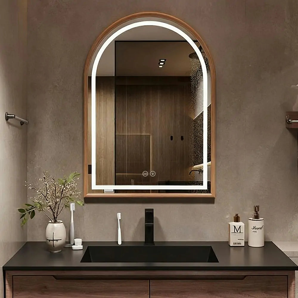 Custom Home Glow Arch LED Mirror