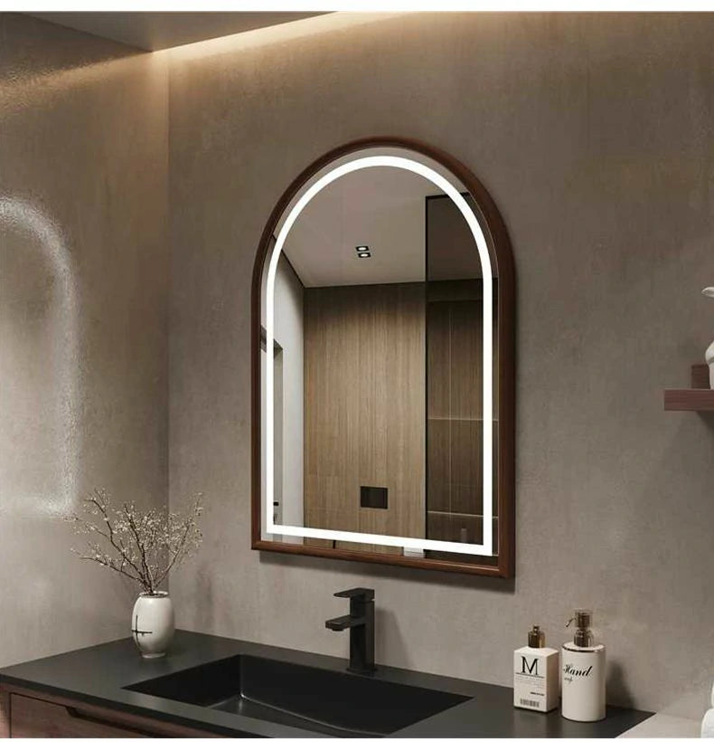 Custom Home Glow Arch LED Mirror