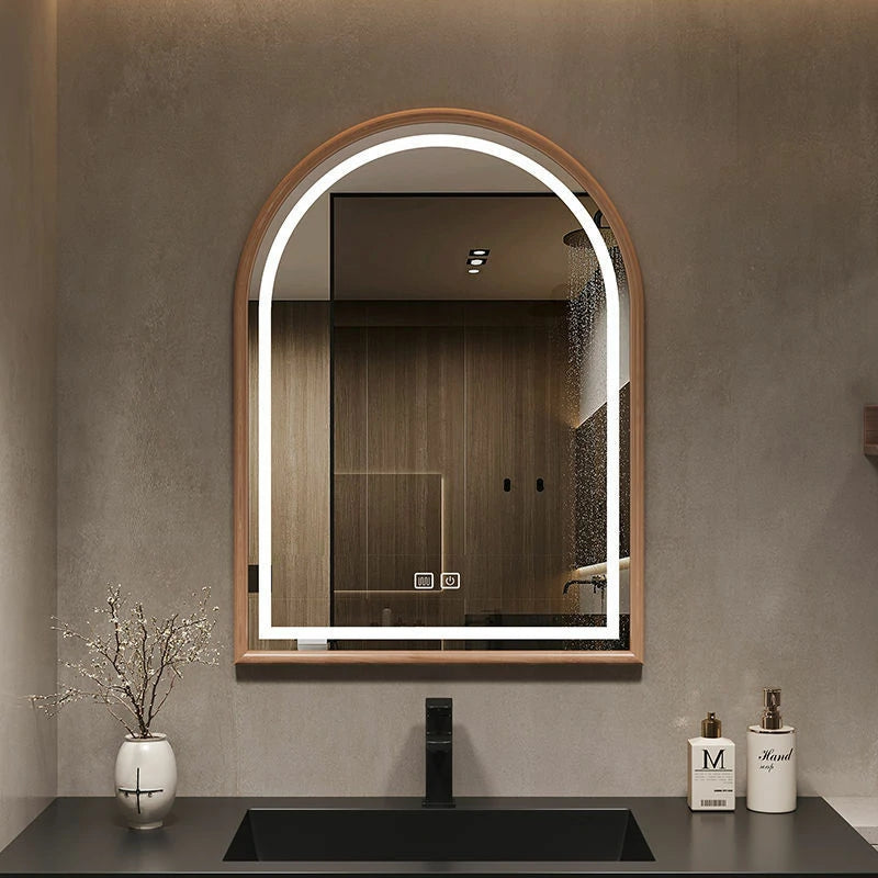 Custom Home Glow Arch LED Mirror
