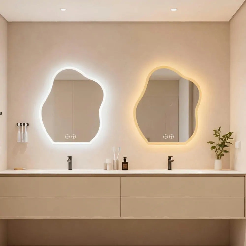 Mossy Irregular LED Mirror