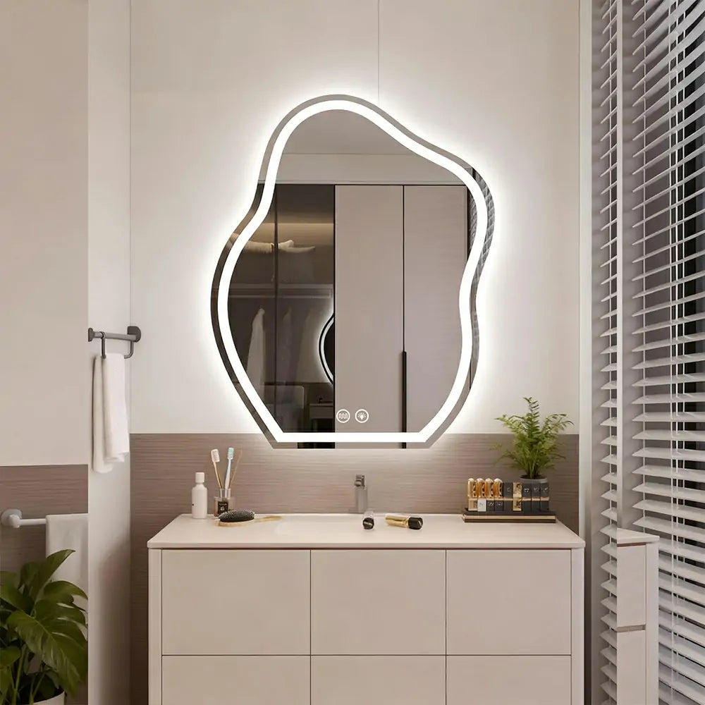 Mossy Irregular LED Mirror