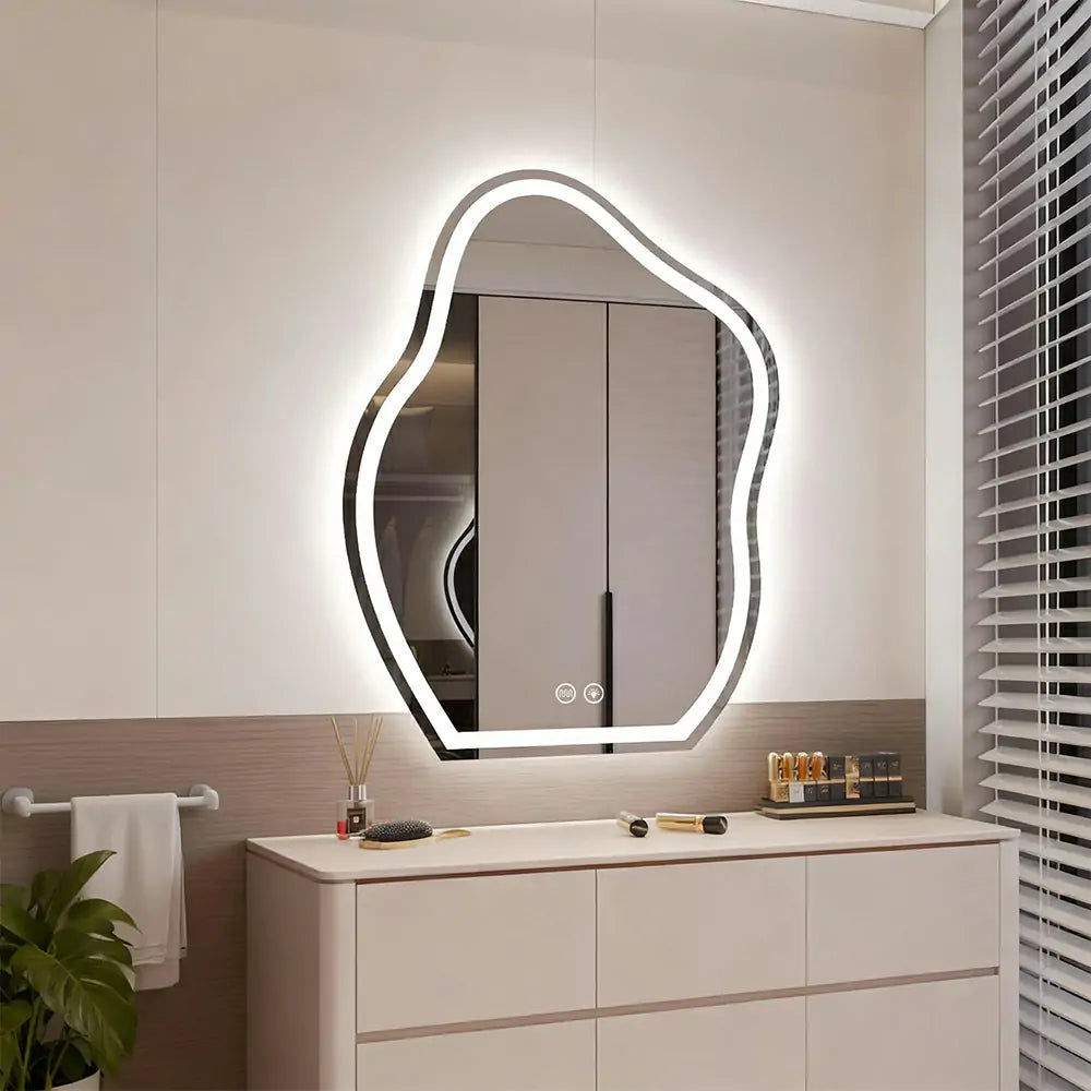 Mossy Irregular LED Mirror