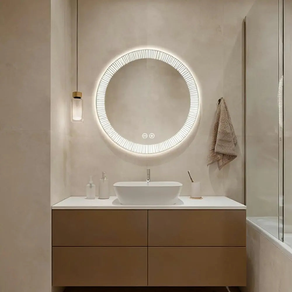 Custom HaloRise Round LED Mirror