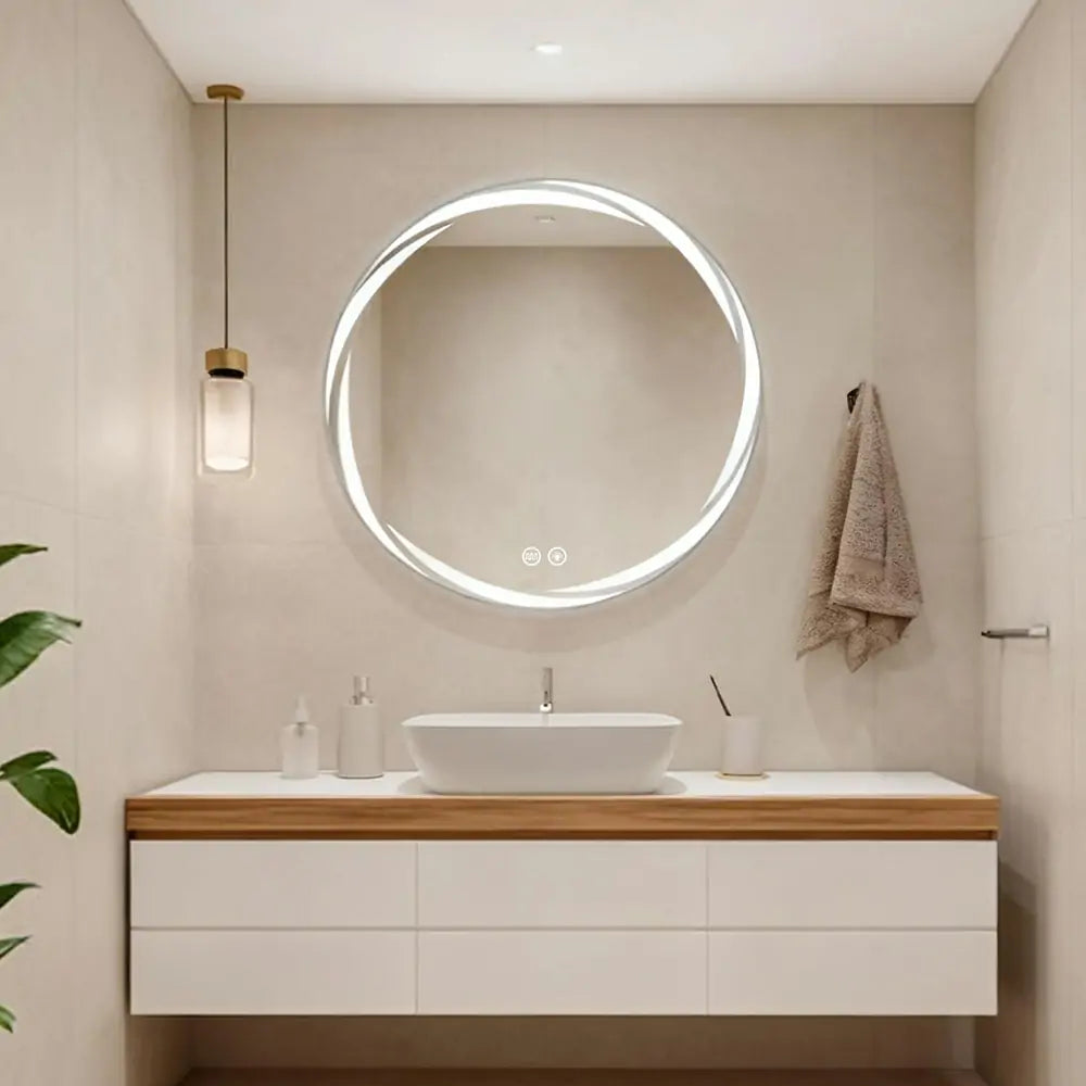 Custom Radiance Round LED Mirror