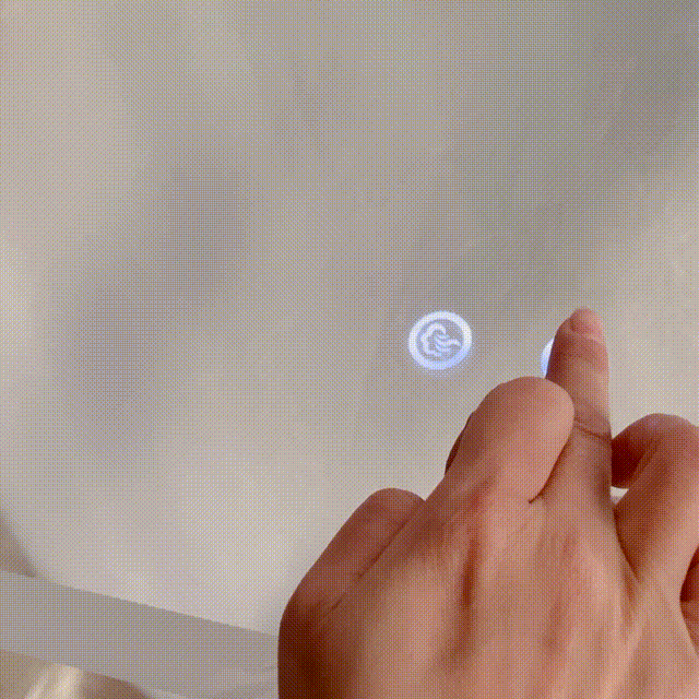 Anti-fog + 3-color Lights + 5mm HD Bathroom Mirror 35"Wx23"H