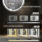 Custom Solina Oval LED Mirror