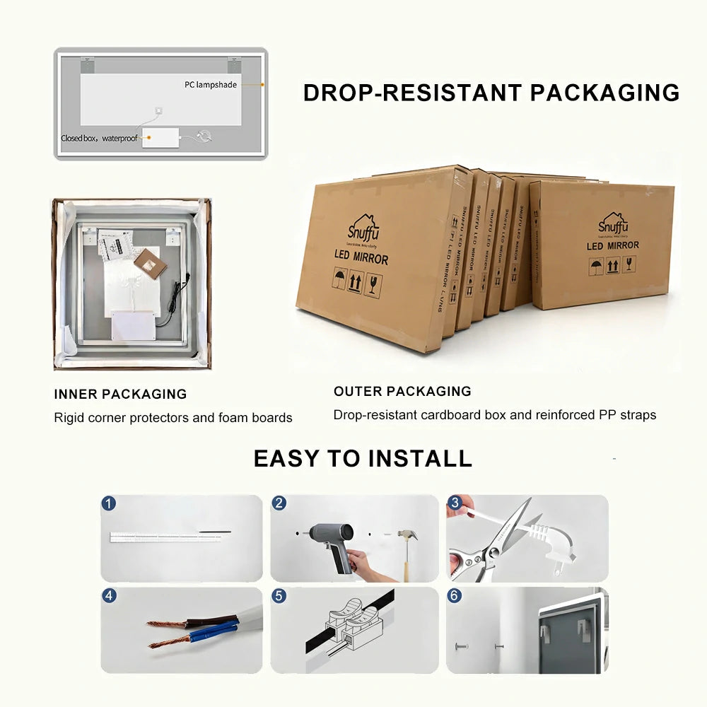 Custom Ellipse Oval LED Mirror