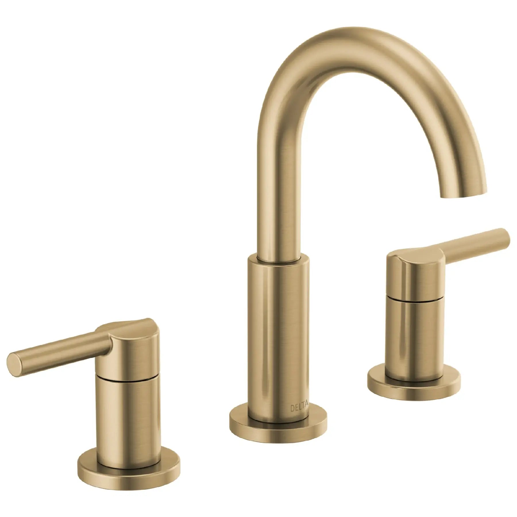 Brushed Gold 3 Hole Bathroom Sink Faucet